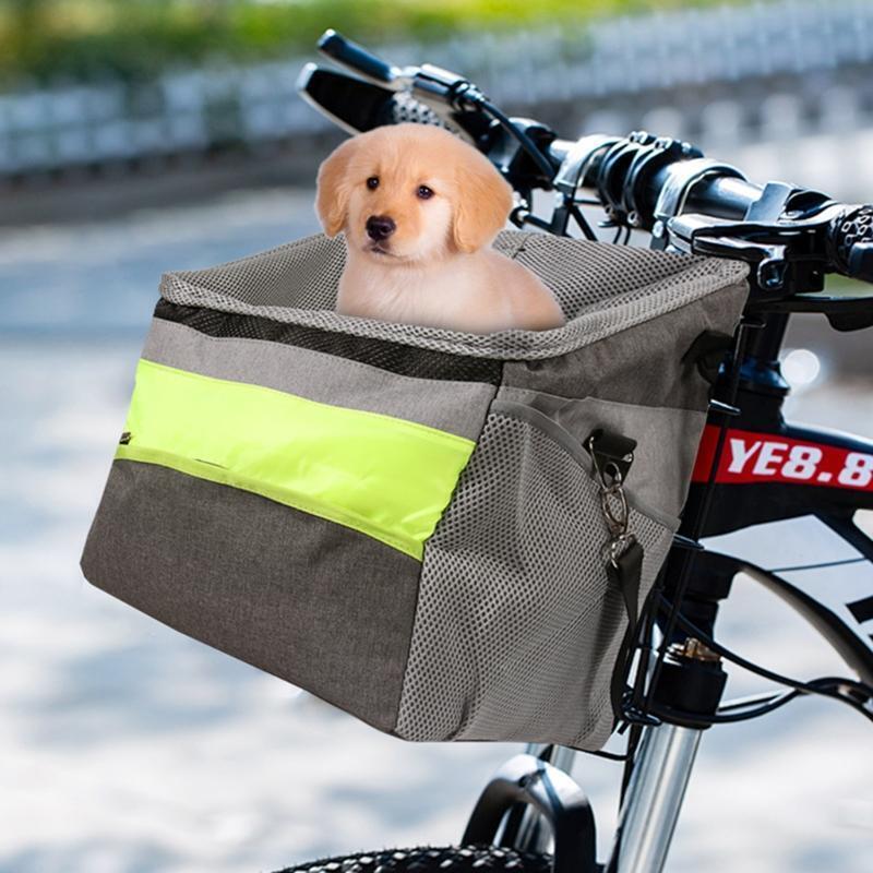 Waterproof Folding Pet Dog Carrier Portable Travel Cycling Bicycle Seat Basket