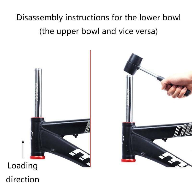 Bicycle Bowl Remover 32.5-56mm Stainless Steel Bike Headset Cup Removal Tools