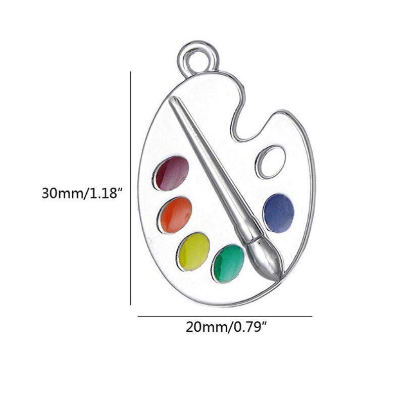 Artist Jewelry Decor Colorful Paint Palette Dangle Earrings Trendy Drop Earrings