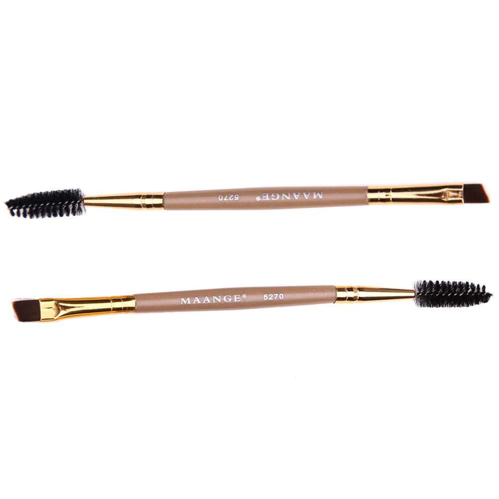 Double Head Eyebrow Brush Comb Eyeshadow Powder Eyeliner Makeup Brush Tool