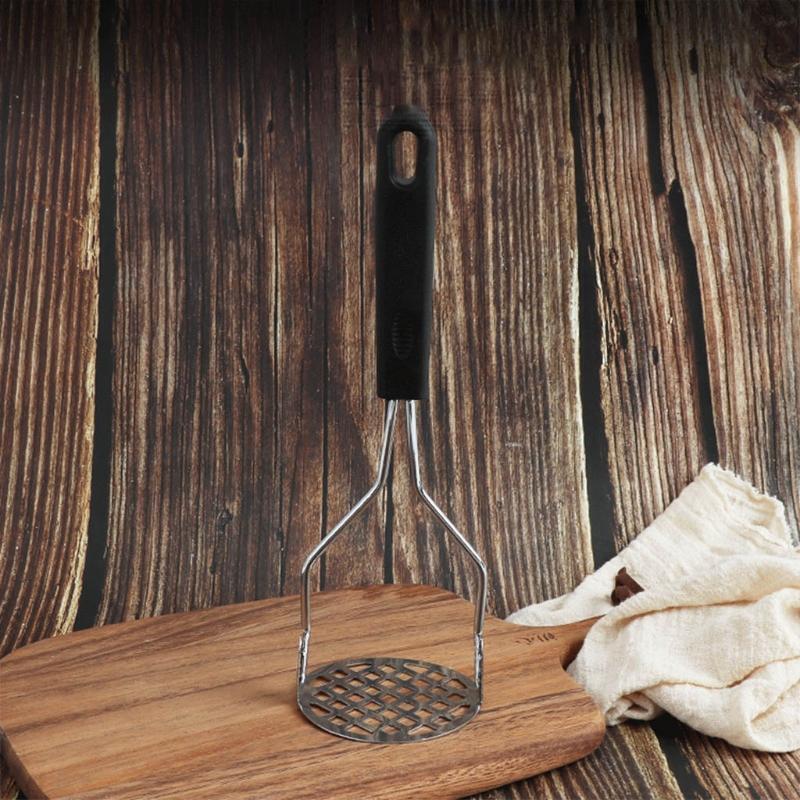 Potato Masher Stainless Steel Potato Masher Comfortable  Wrapped Handle Househol