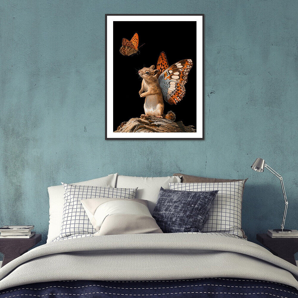 5D DIY Diamond Painting Little Hamster Full Round Drill Mosaic Wall Picture