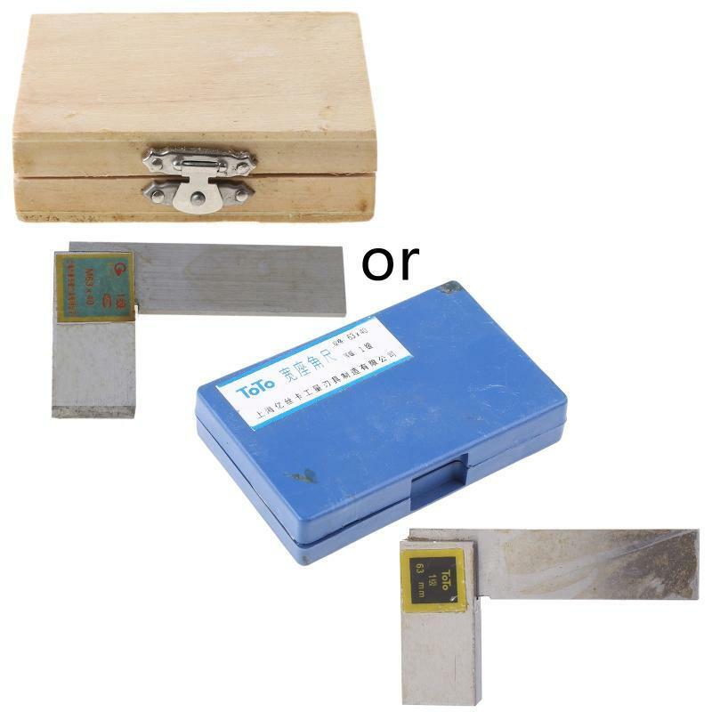 Angle Ruler Gauge 63x40mm 90 degree Grade 1 Stainless Steel Ruler Gauge Measurer