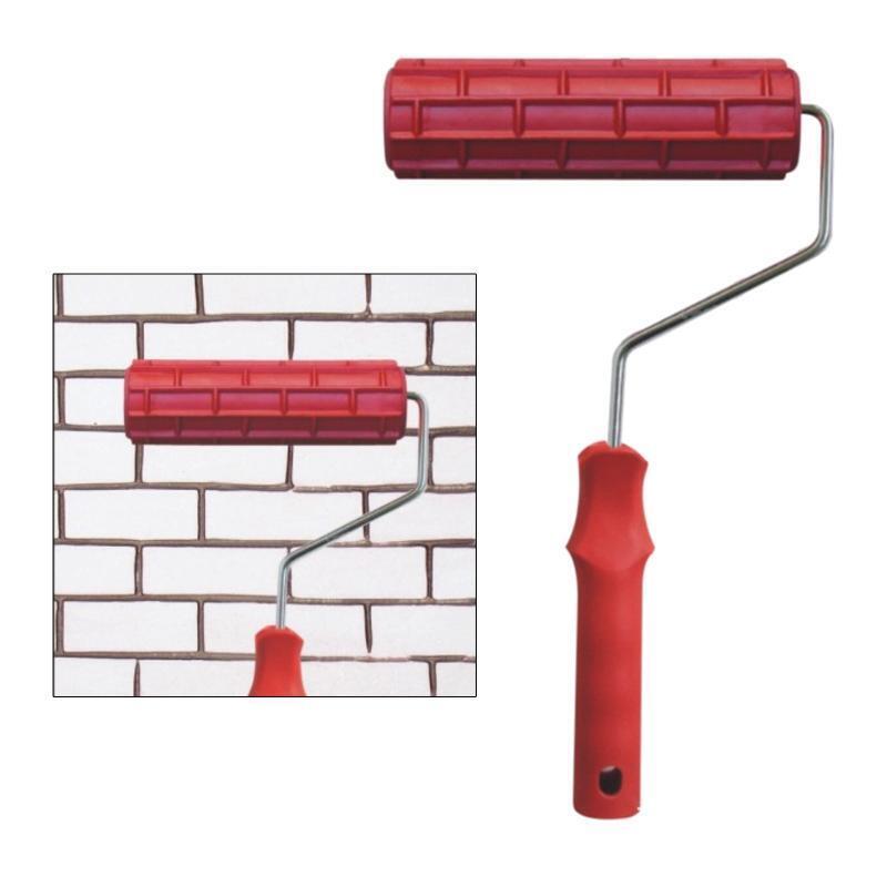 7 Inch Painting Roller Imitation Brick Pattern Embossing Paint Roller Art Brush