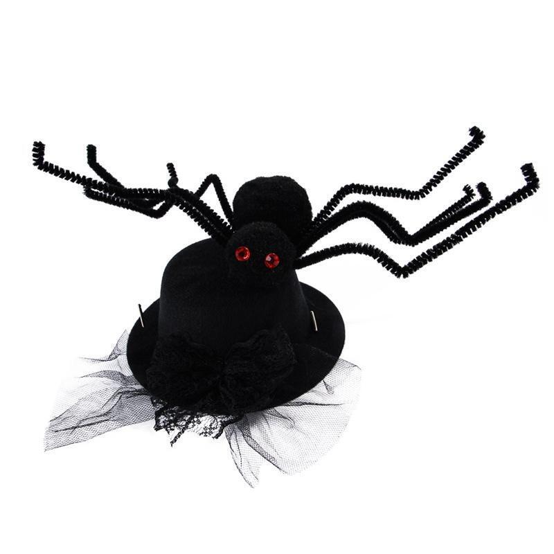 Cute Pet Hat Spider Decor Headpiece Halloween Party Costume Accessories