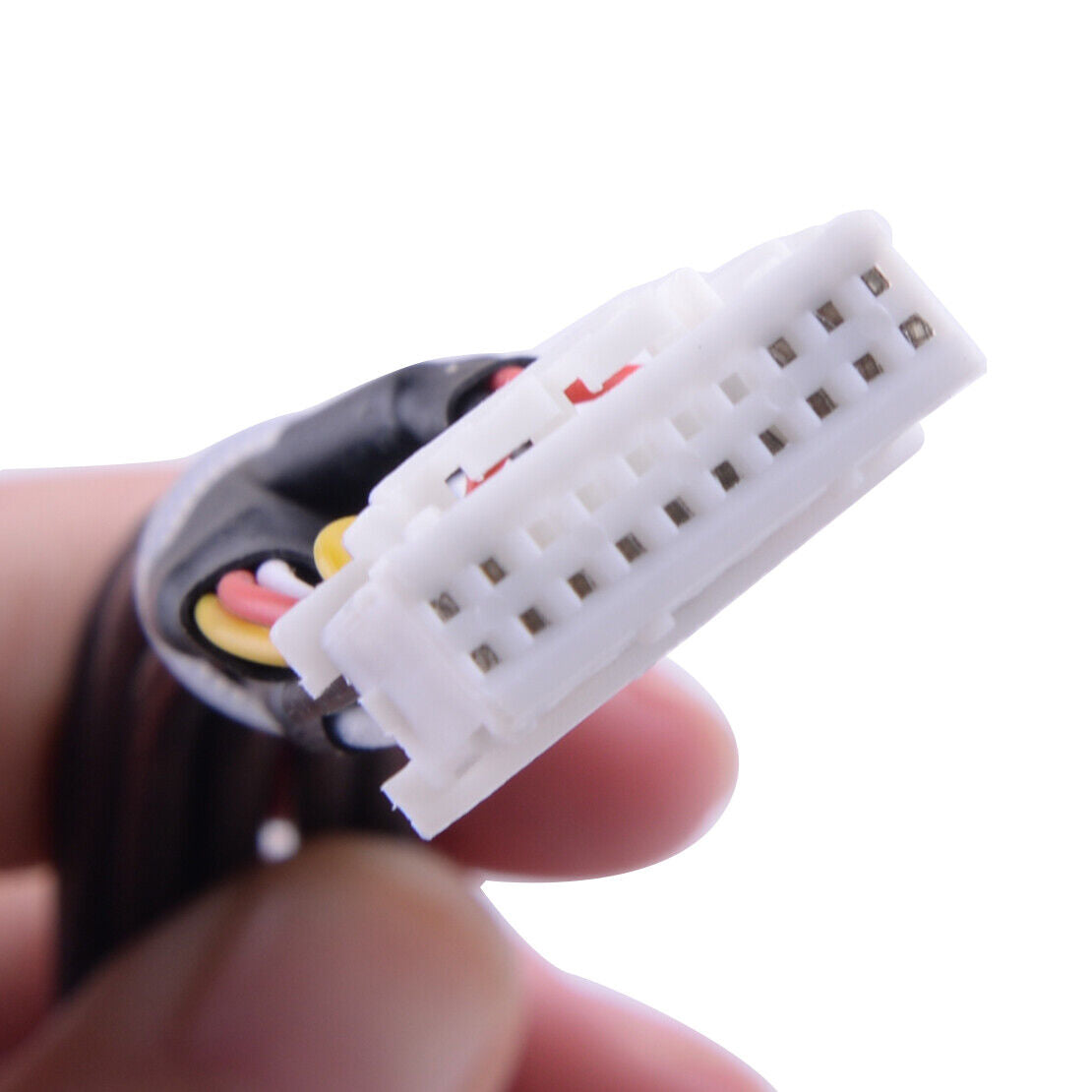 20Pin Car Stereo Radio RCA Output Aux-in Adapter Cable + Microphone Universal