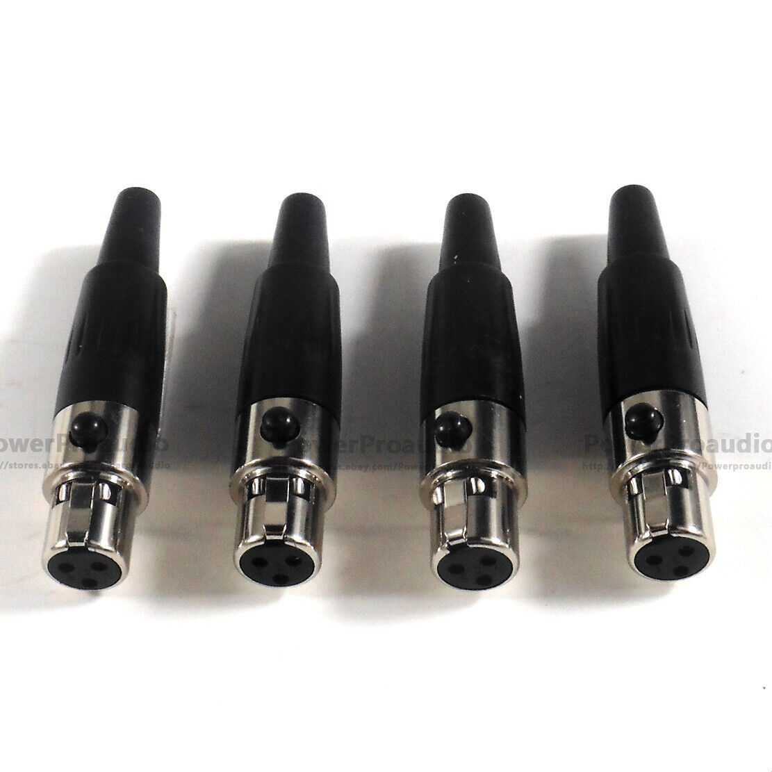 4pcs  XLR 3 Pin Male Plug MIC Microphone Audio Cable Connector fit for AKG