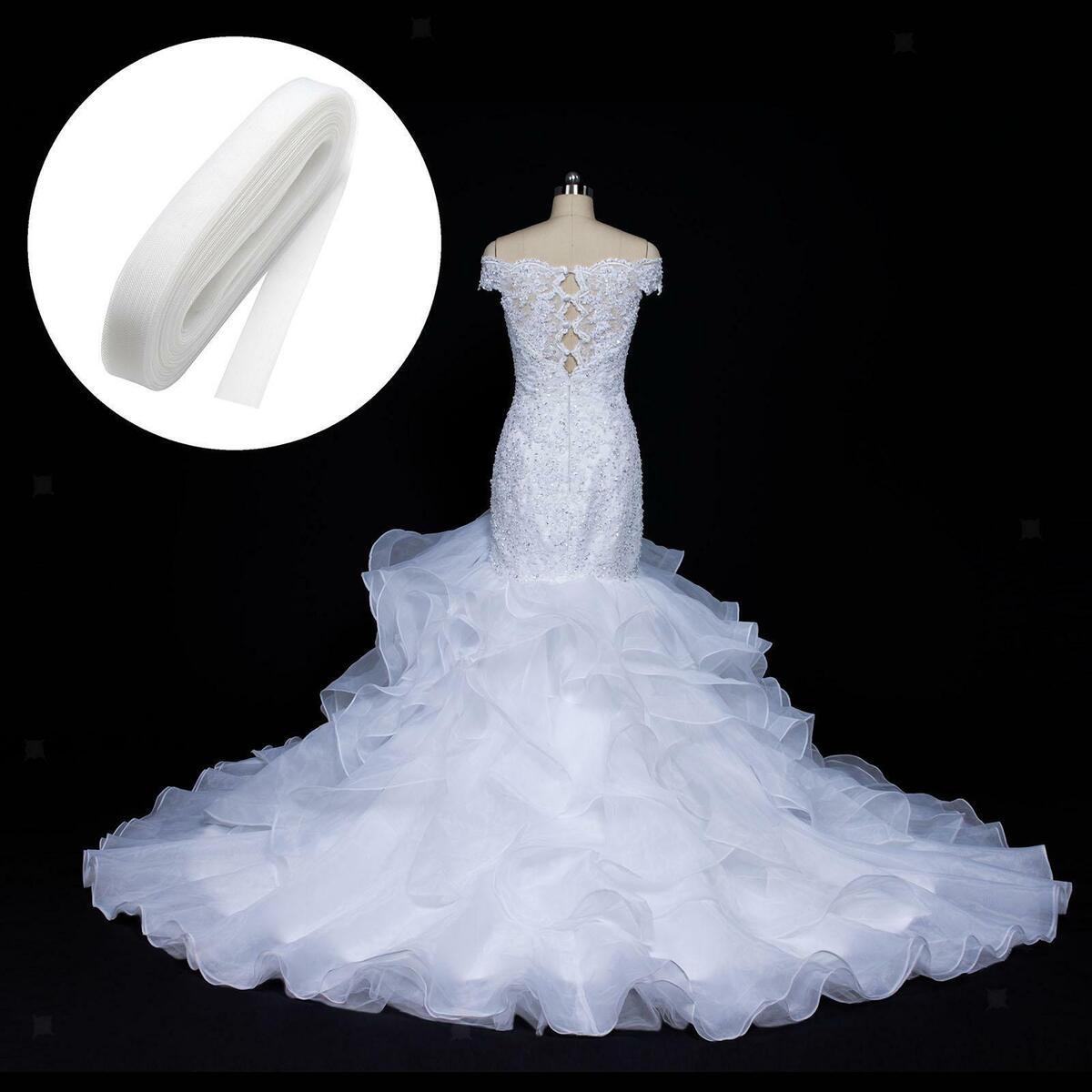 2 PIeces Polyester Boning Sewing Wedding Dress Dance Gowns Dress Accessories