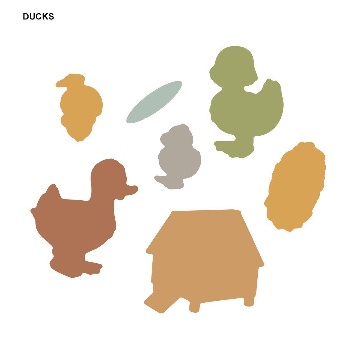 Farm Duck Silicone Stamp Cutting Die Stencil Frame Scrapbook Decor Craft