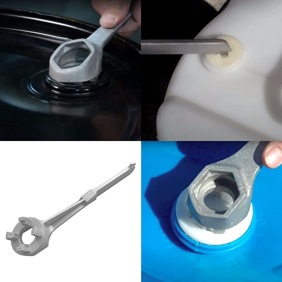Fuel Bung Nut Oil Grid Aluminum Fuel Barrel Wrench Wrench Opener Drum Wrench