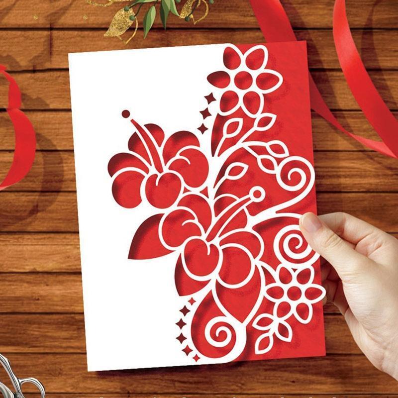 Valentine's Day Flower Metal Cutting Dies Stencil DIY Scrapbooking Album Paper