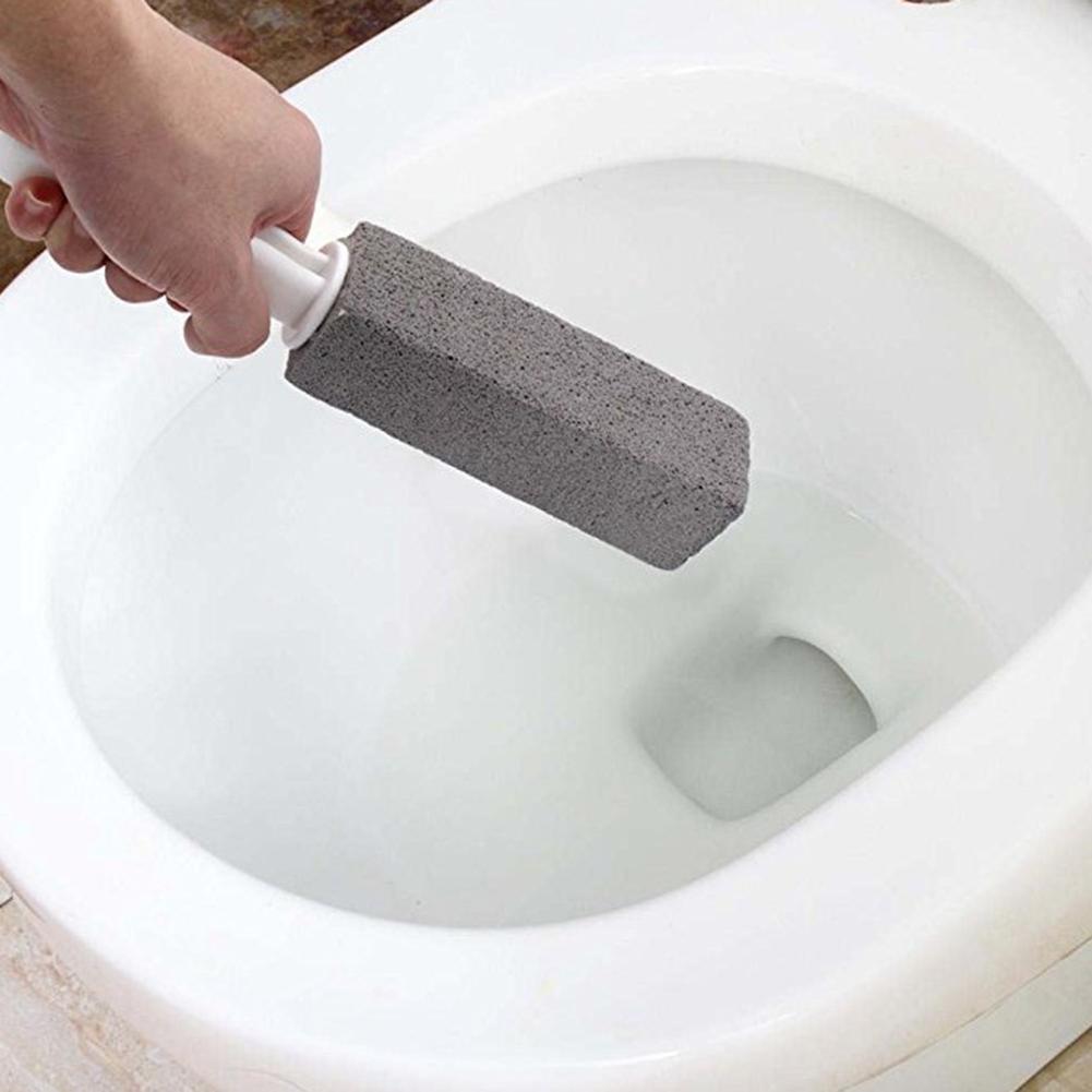 2pcs Water Toilet Bowl Natural Pumice Stone Cleaner Brush Wand Cleaning Rod