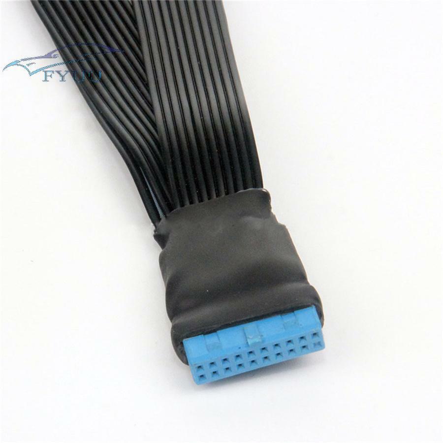 12cm 18AWG 19-Pin to USB 3.0 20-Pin 1 to 2 Motherboard Power Extension Cable New