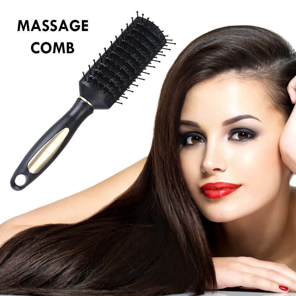 Hairdressing Comb Anti-static Scalp Massage Combs Hair Roller Brush (C)