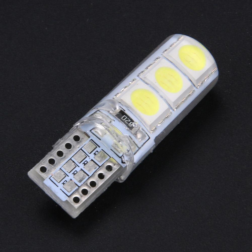 10pcs T10 SMD5050 LED Waterproof Car Wedge Lights Auto White Light Bulbs