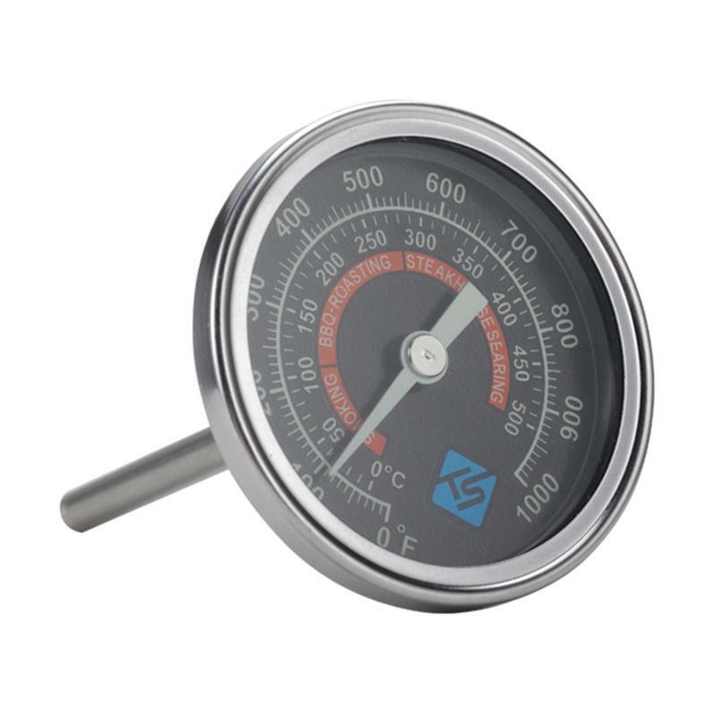 BBQ Smoker Grill Spit Pit Thermometer ?/? Roaster Temperature Gauge w Night Glow