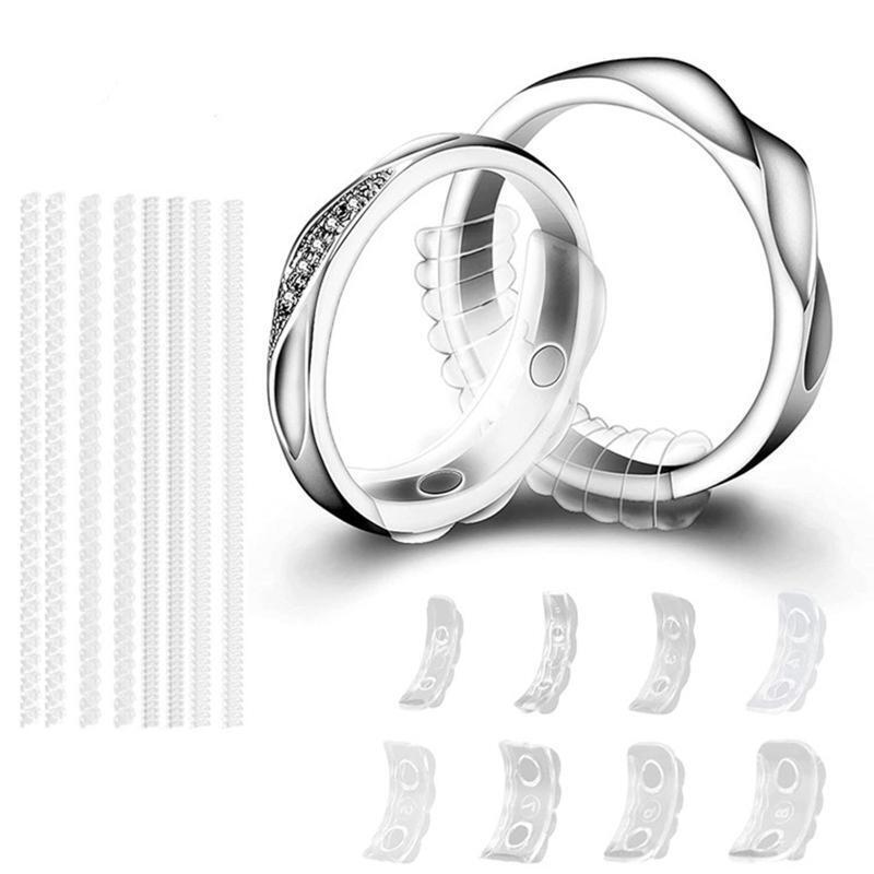 16Pieces Wedding Rings 4 Style Ring Spacers Spiral Tightener Fitter Resizer