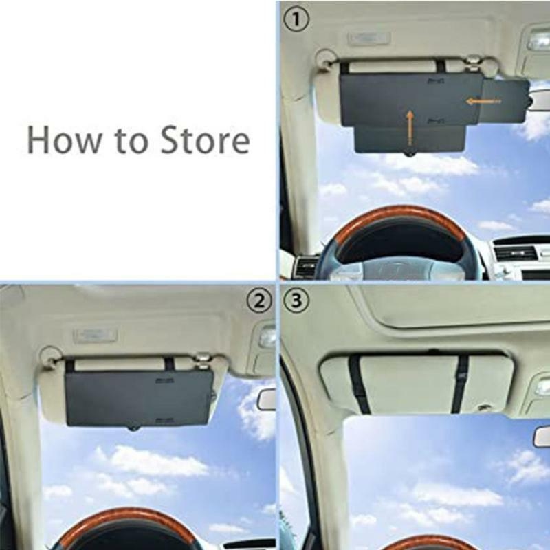 Sun Visor Protection Blocker Durable PU Leather Fit for Vehicle Decorations