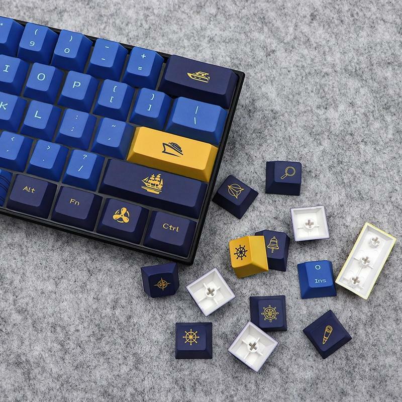 143-Key Thick PBT Keycaps Cherry Height Dye Sub for Mechanical MX Switches DIY
