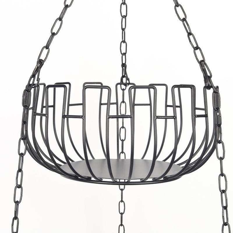 3 Tier Hanging Fruit Basket Metal Vegetable Storage Organization Holder