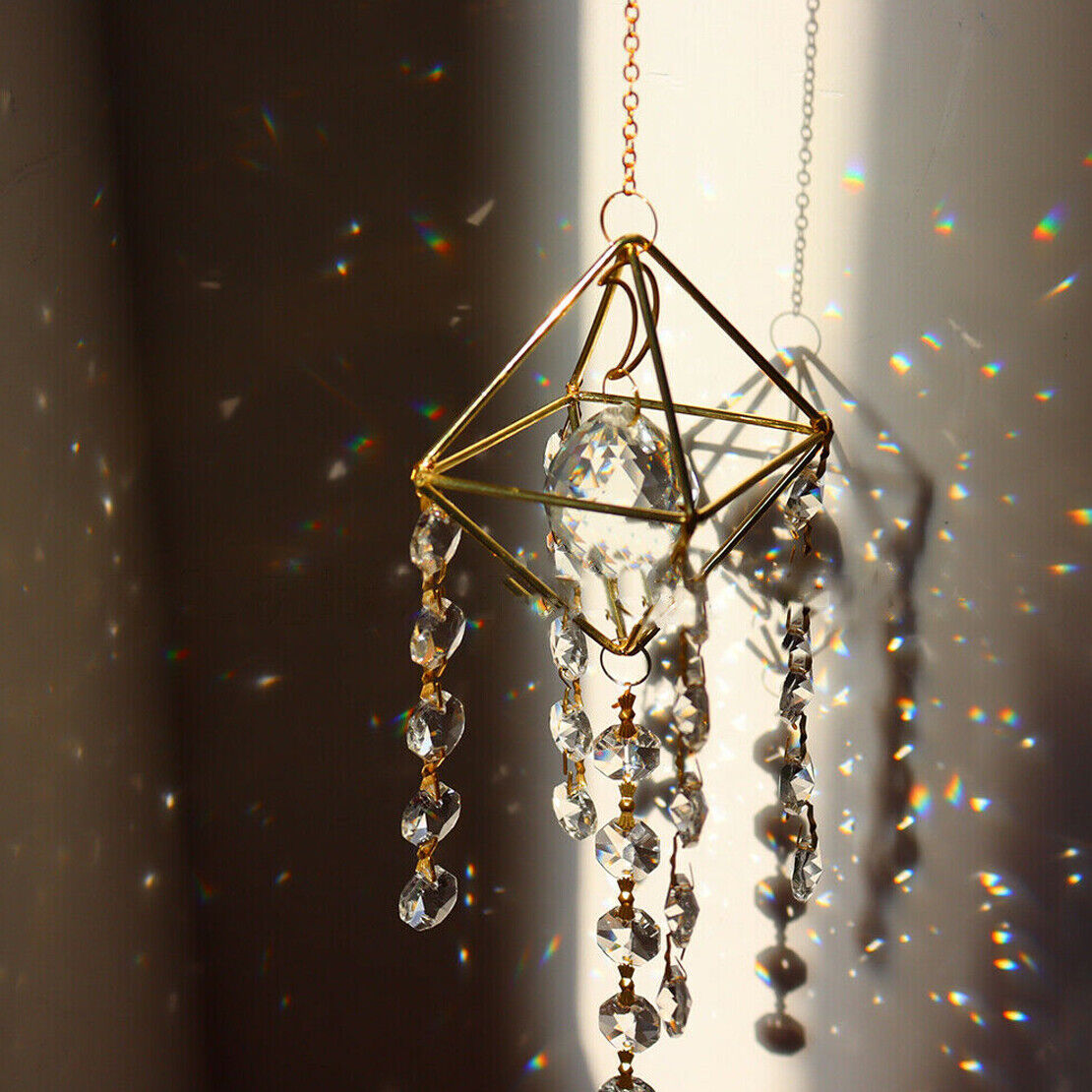 Crystal Hanging Pendant SunCatcher Prism Rainbow Maker Window Hanging DIY Decor