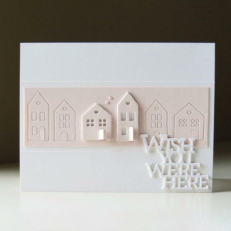 Houses Metal Cutting Dies Stencil Scrapbooking DIY Album Paper Card Embossing