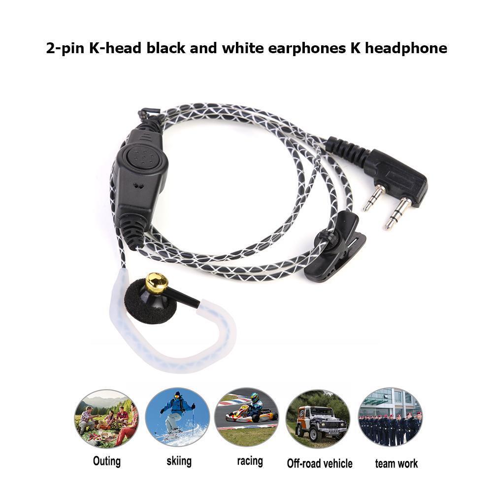 Earphone Earpiece K-type 2Pin for Kenwood KPG Baofeng UV 5R Walkie-talkie