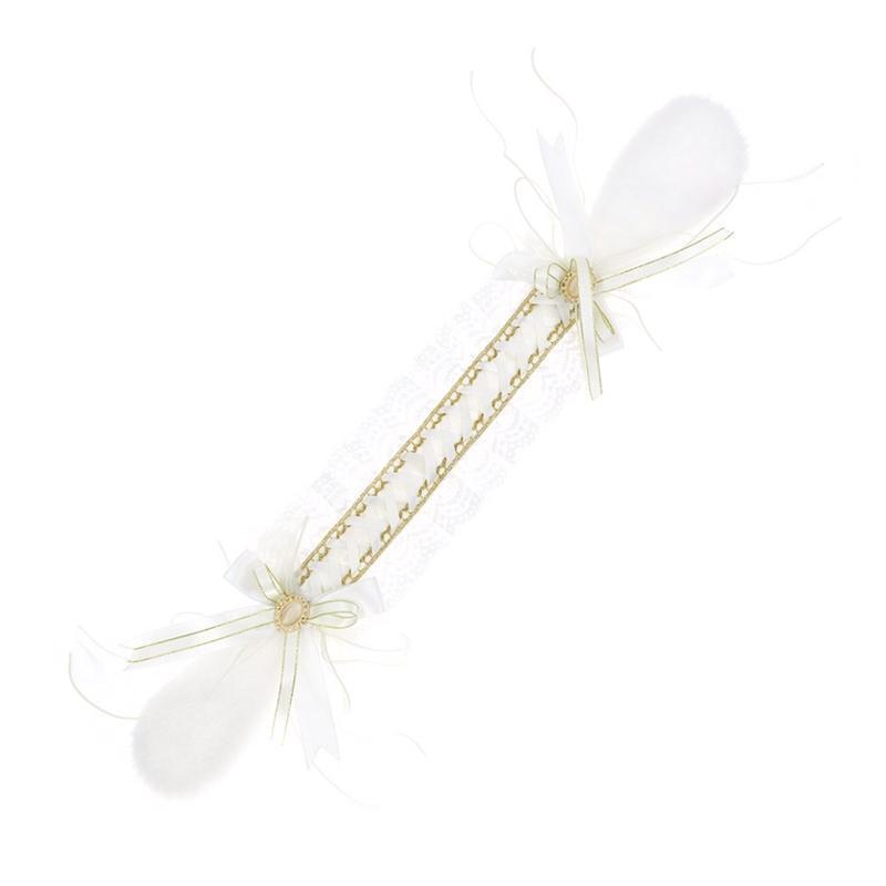 Women Pleated Lace Headband Hair Holder Girl Makeup Hairband Birthday Hair Decor