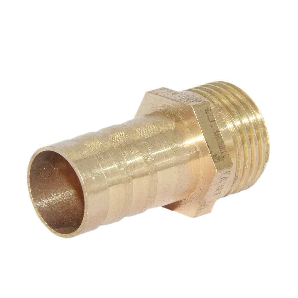 19mm 1/2" Brass Barbed Hose Tube Fuel  Pagoda Fitting Coupler 02