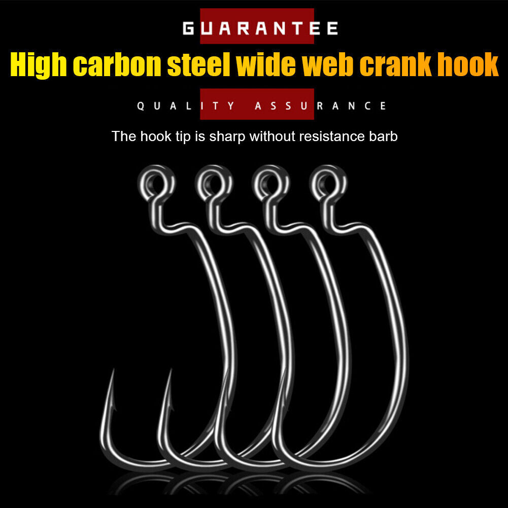 5pcs/Lot Texas Rig Set Hooks for Bass Fish Carolina Fishing Rigged Tackle
