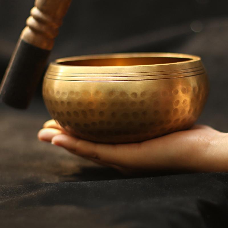 Nepal Tibetan Buddhist Bowl Set Pad Ring Mallet Meditation Singing Bowls Kit