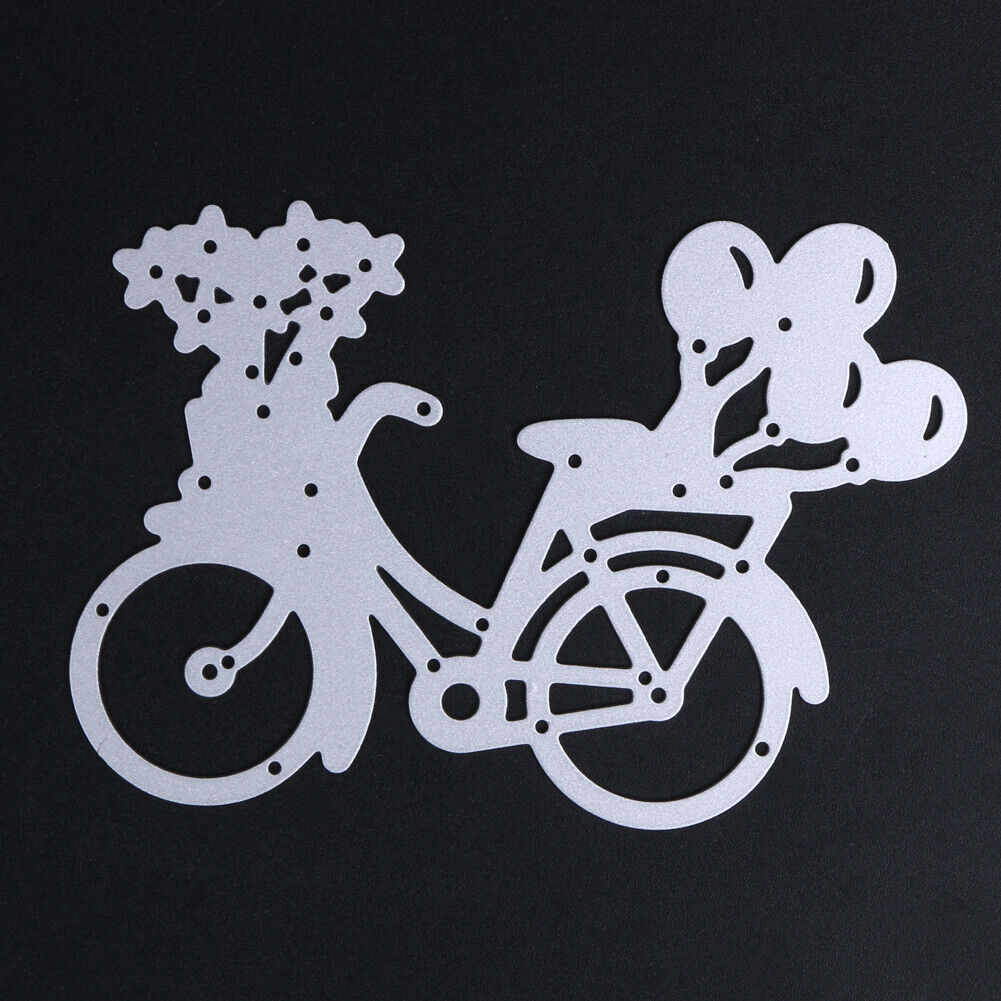 DIY Lovely Bike Bicycle Metal Cutting Dies Stencil For Scrapbooking Paper