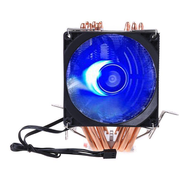4PIN CPU Cooler 115X 1366 2011 6Heatpipe Dual-tower Cooling Fan for AMD 775/1150