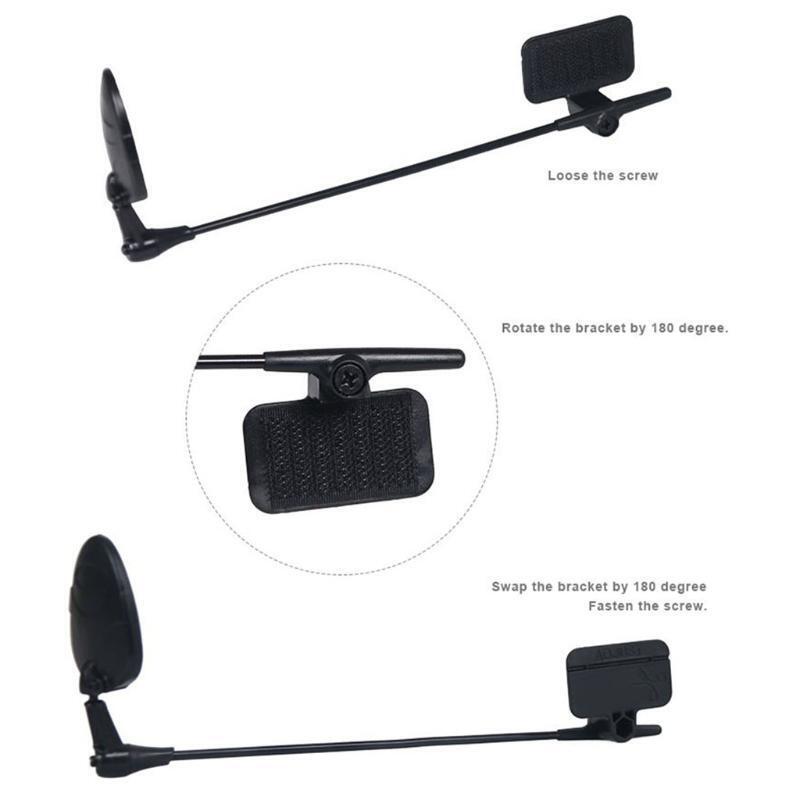 Riding Helmet Rear View Mirror Bicycle Scratch Resistant Glass Lens Accessories