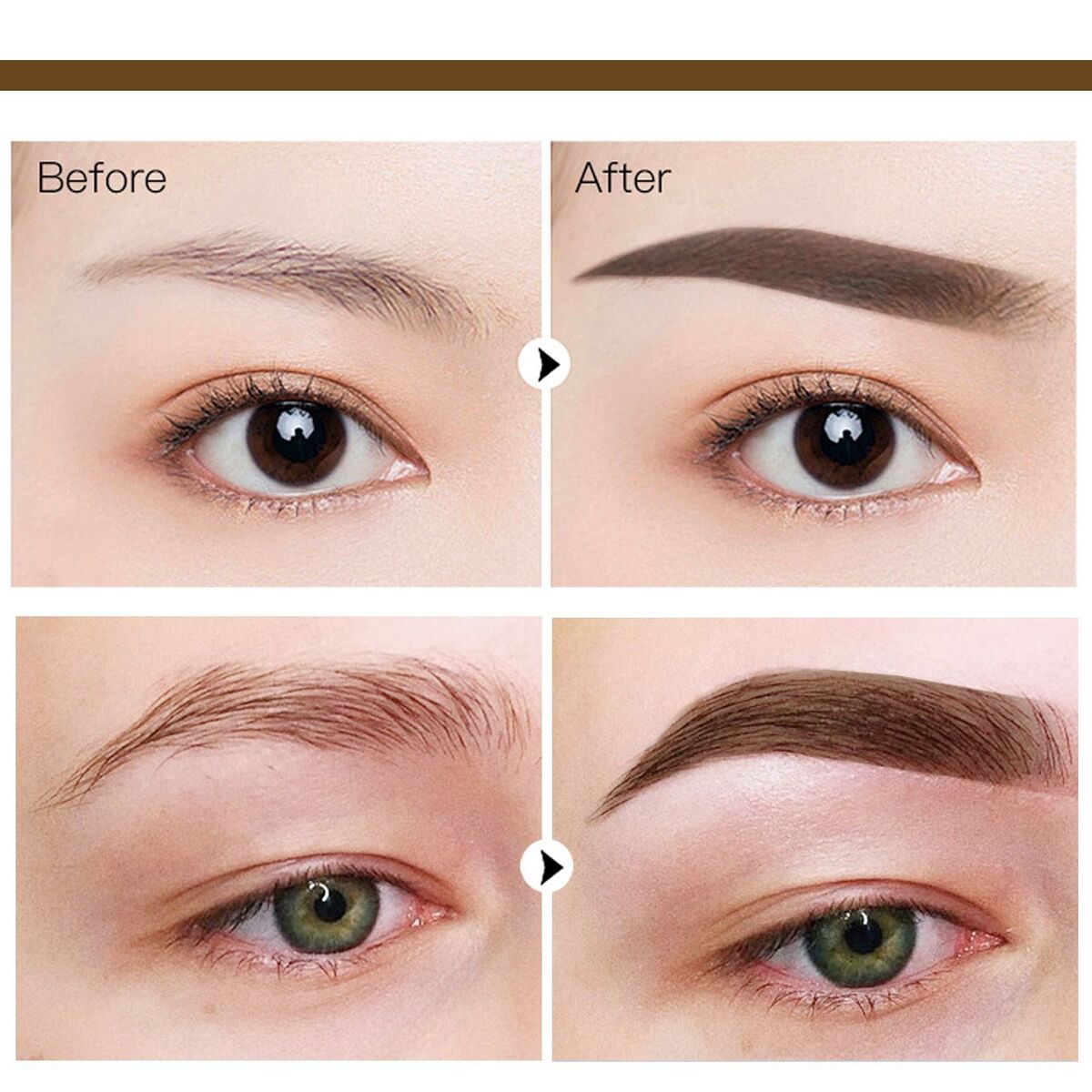 Long Lasting One Step Eyebrow Stamp Brow Stamp Shaping Kit Shaping Makeup Set