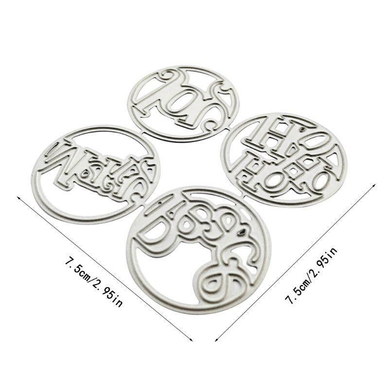 Merry Happy Joy Metal Cutting Dies Stencil Scrapbooking DIY Album Card Embossing