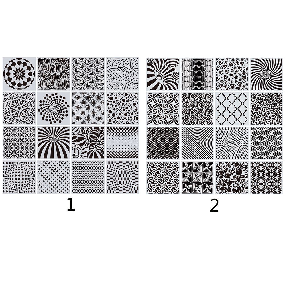 Template Mandala Stencils Wall Painting Geometric Template Spary Furniture