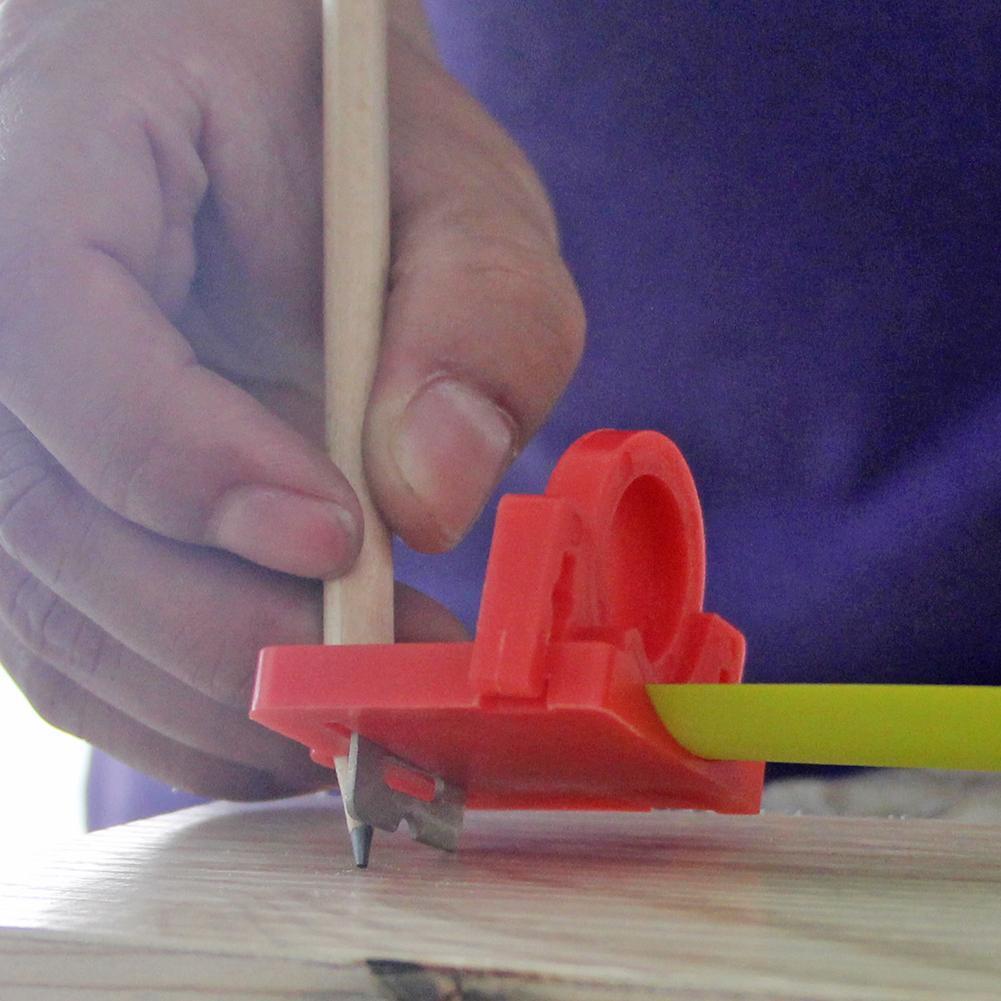 Woodworking Center Scriber Angle Line Gauge Carpenter Board Cutter Ruler