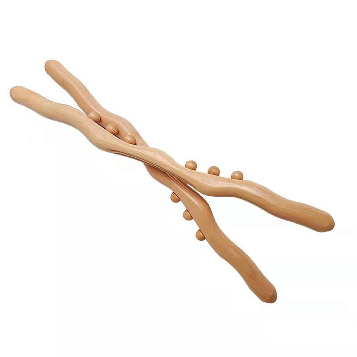 Wooden Guasha Scraping Stick Massage Tools, Manual Body Shaping Wood Guasha Tool