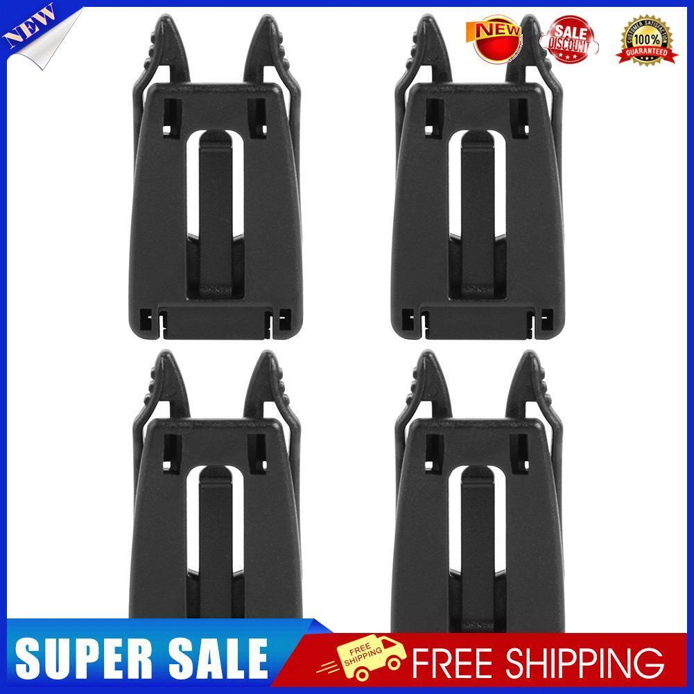 4pcs/pack Outdoor ITW Webbing Molle Attach Backpack Hang Buckle (Black)