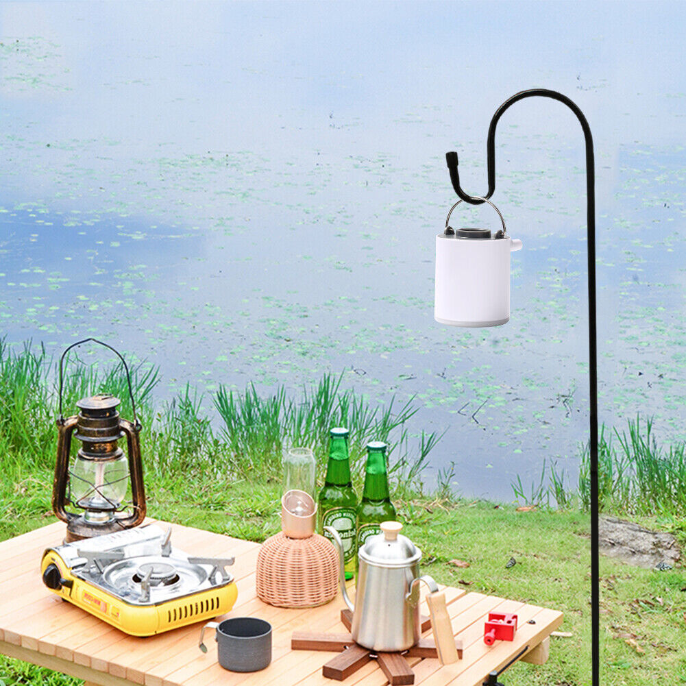 Outdoor Light Pole Ground Holder 120cm Lamp Pole Hanger Camping Equipment