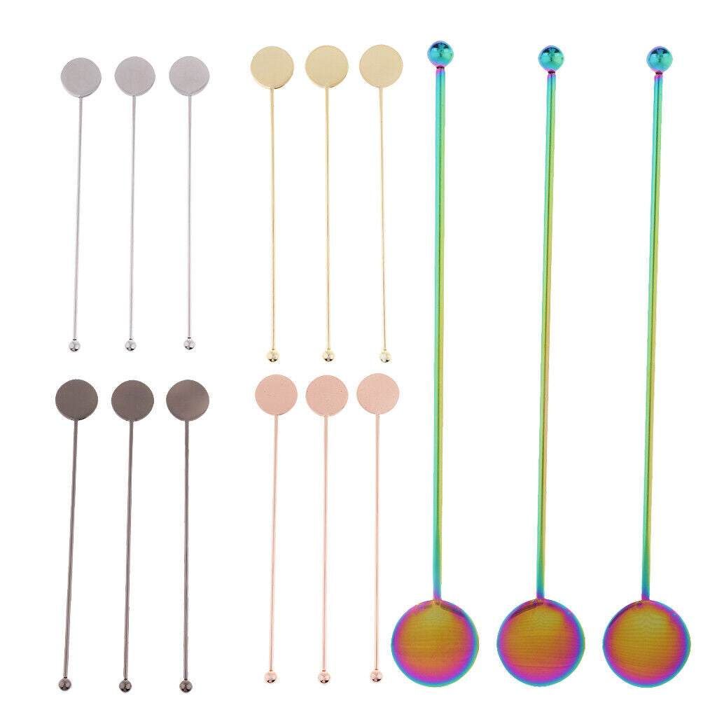 Stainless Steel Coffee Beverage Stirrers Cocktail Drink Swizzle