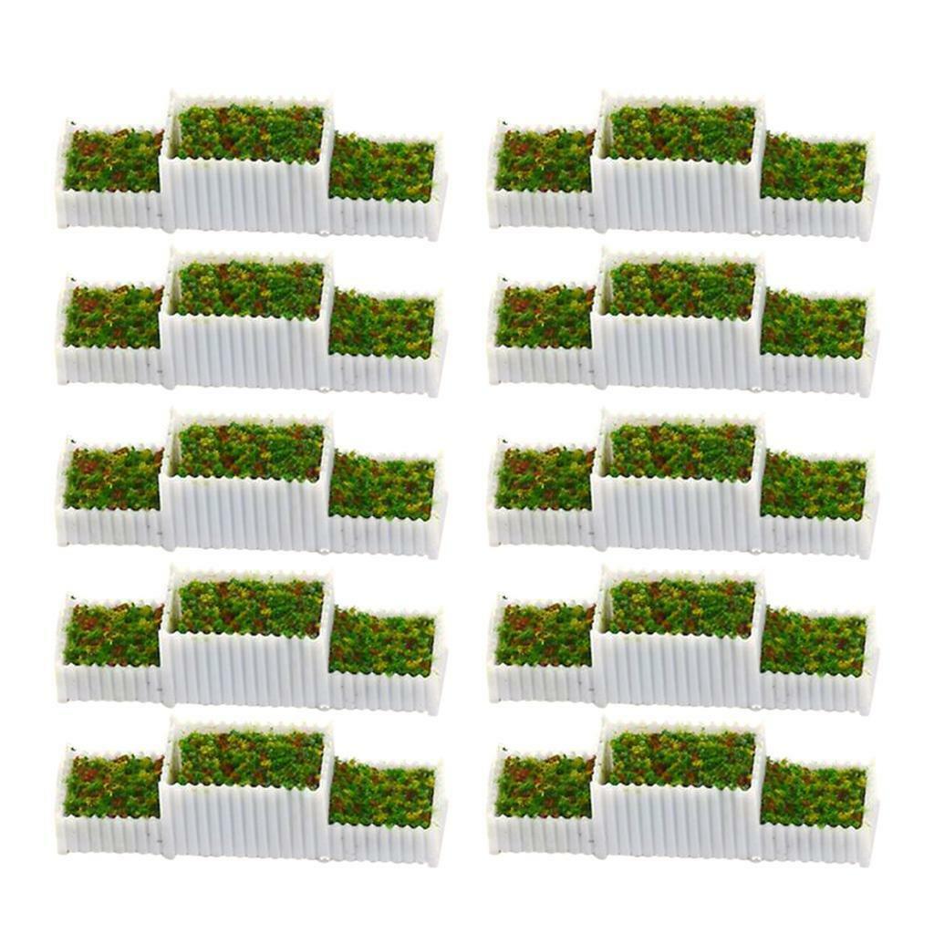 10x Plastic  1:150 Flower Beds Plant  for Parking Building