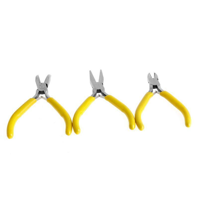 3Pc Mini Jewelery Pliers Practical Jewelry Carbon Steel Handmade Repair Tool Kit