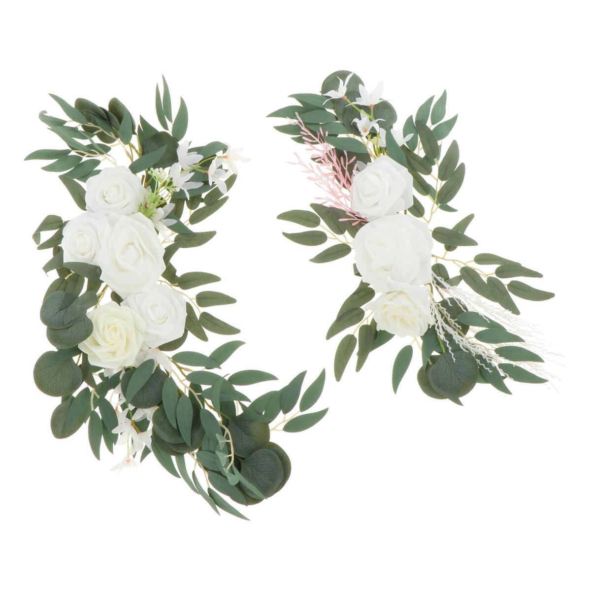 6x Wedding Arch Flowers Hanging Arch Flowers Ceremony Party Window Decor