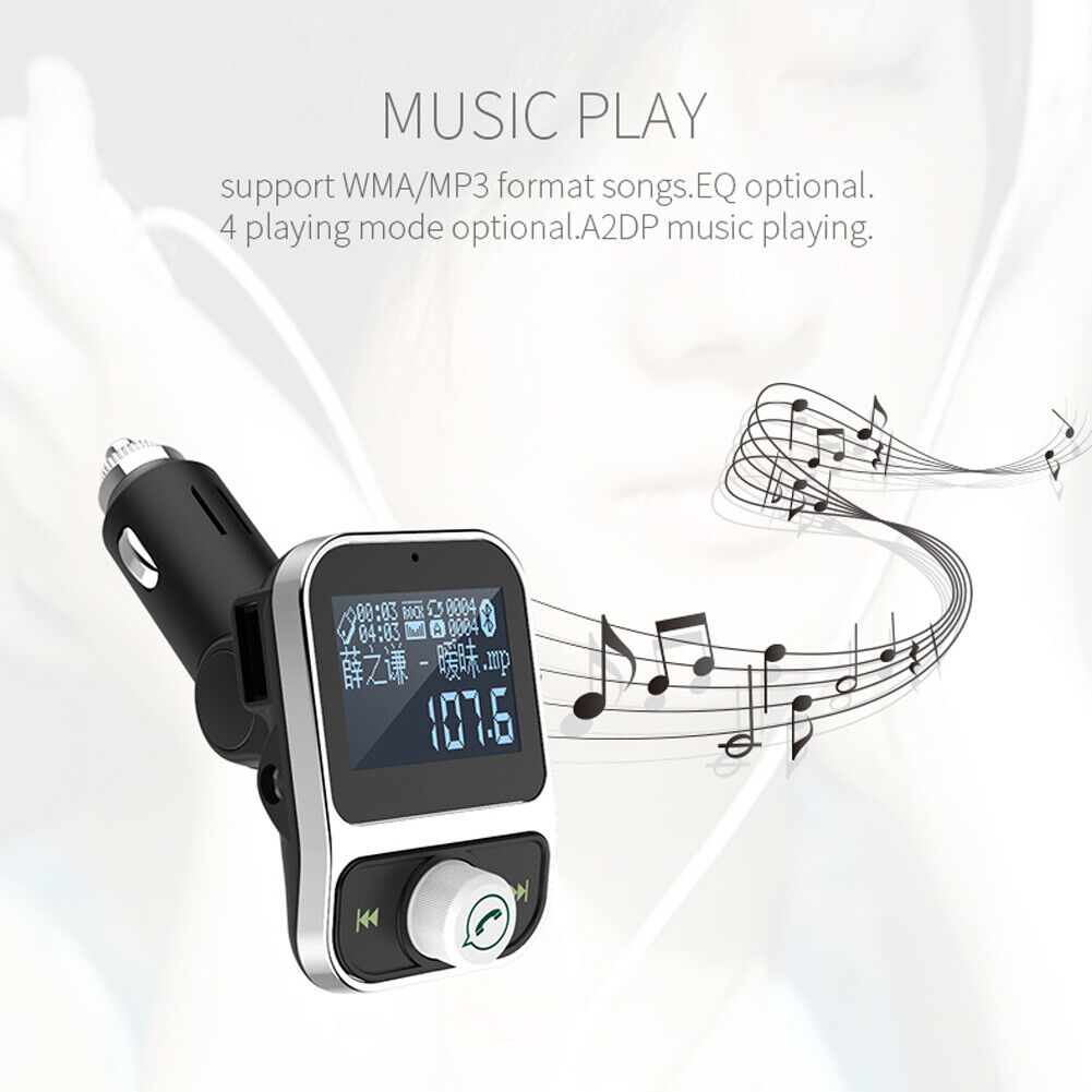 Car MP3 player Bluetooth-compatible handsfree call car cigarette lighter-14