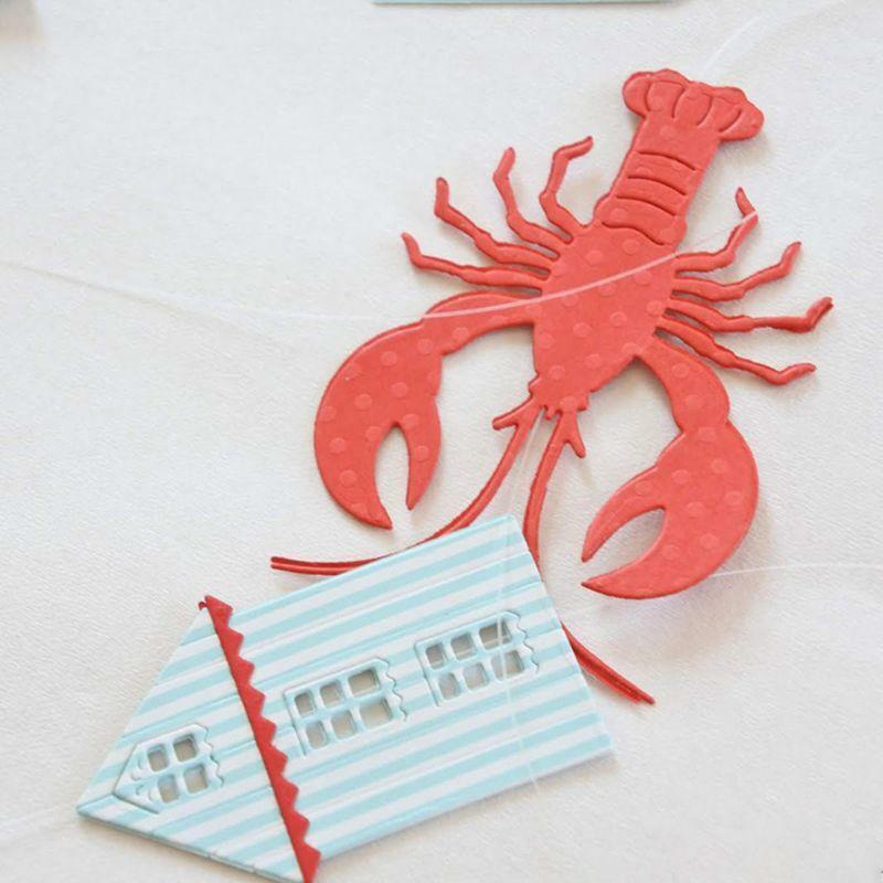 Lobster Metal Cutting Dies Stencil Scrapbooking DIY Album card Paper Embossing