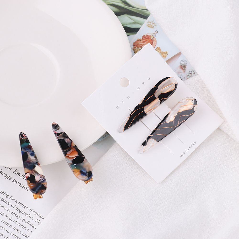 Elegant Leopard Print Headwear Headband Hairpin Acetate Hair Clip Barrettes