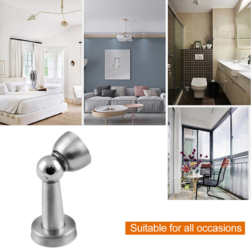 Stainless Steel Magnetic Door Stopper Suction Wall Protectors Door Holders