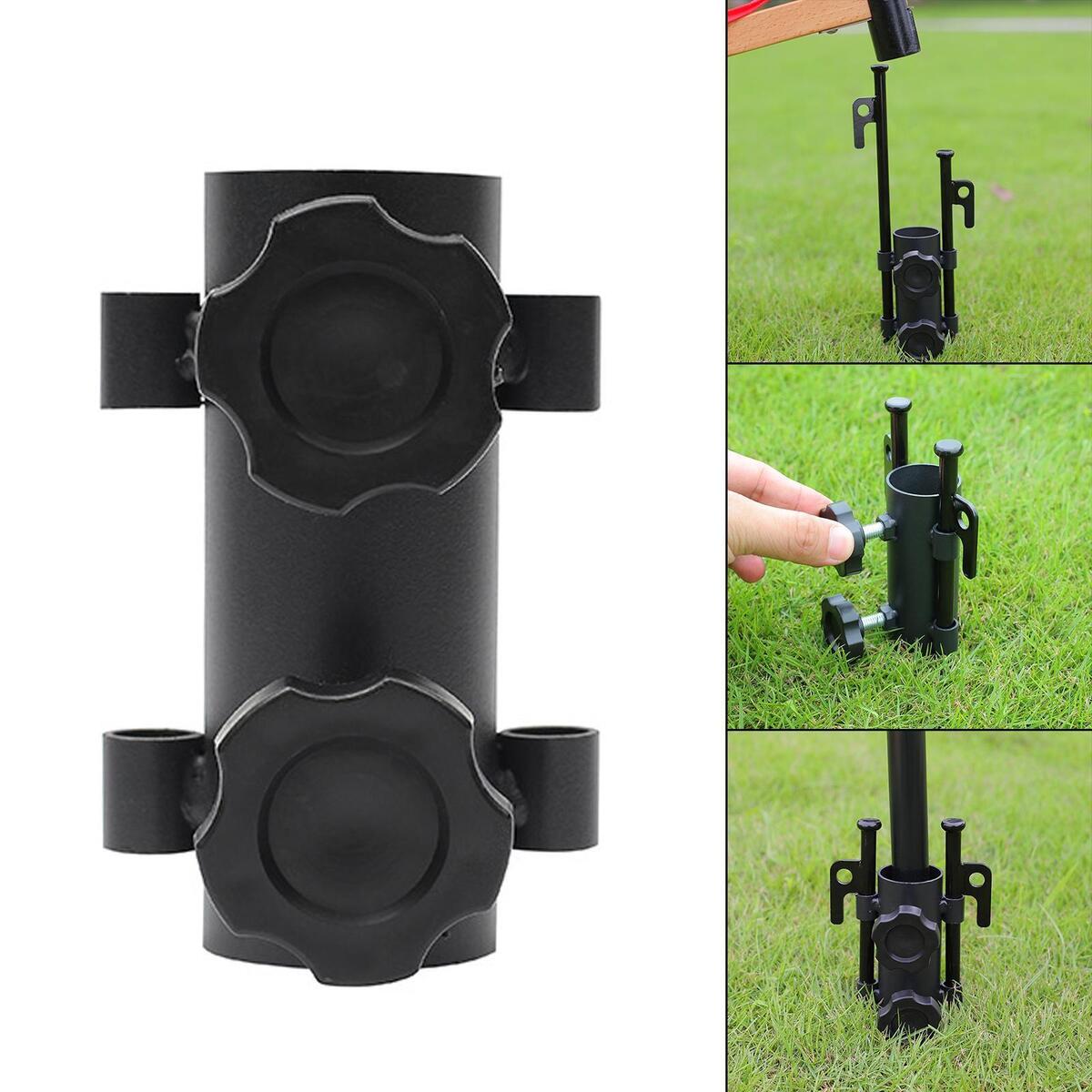 Durable Tent Rod Holder Tarp Poles Fixator for Outdoor Camping Fishing